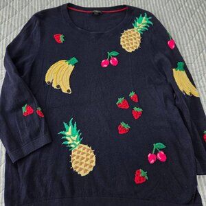 Talbots Fruit Sweater XLP